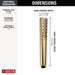 Delta Universal Showering Components 59808 Premium Single-Setting Hand Shower, lumicoat champagne bronze - view 2