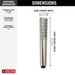 Delta Universal Showering Components 59808 Premium Single-Setting Hand Shower, lumicoat stainless - view 2