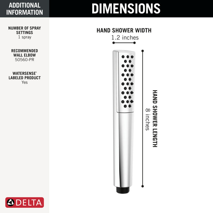 Delta Universal Showering Components 59808 Premium Single-Setting Hand Shower