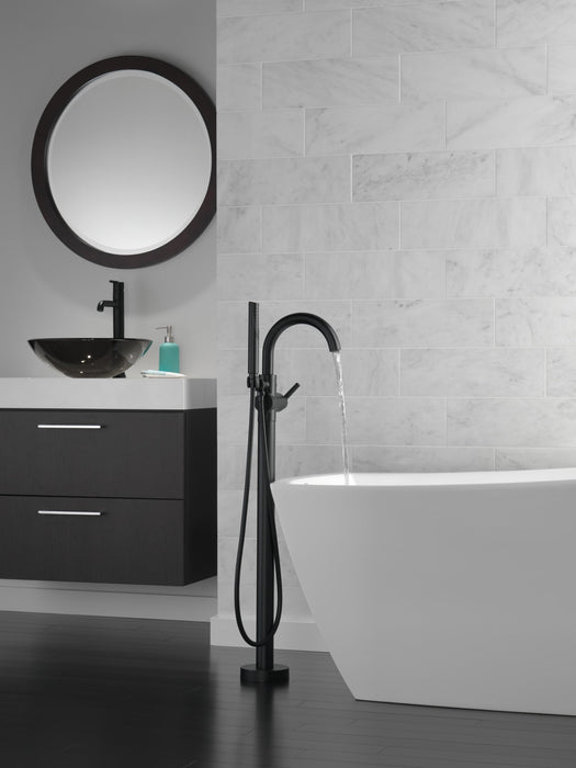 Delta Trinsic 759 Single Handle Vessel Bathroom Faucet, matte black - view 5