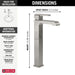 Delta Ara 767LF Single Handle Vessel Bathroom Faucet, stainless - view 3