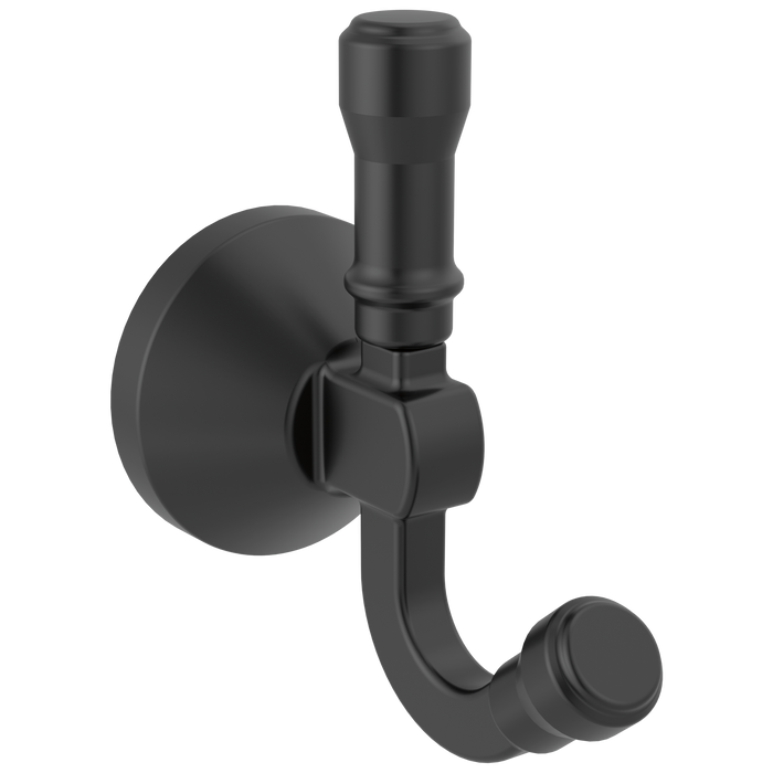 Delta Broderick 78435 Double Robe Hook, matte black