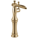 Delta Cassidy 798LF Single Handle Channel Vessel Bathroom Faucet, champagne bronze