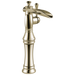 Delta Cassidy 798LF Single Handle Channel Vessel Bathroom Faucet, polished nickel