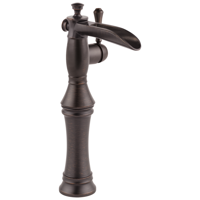 Delta Cassidy 798LF Single Handle Channel Vessel Bathroom Faucet, venetian bronze
