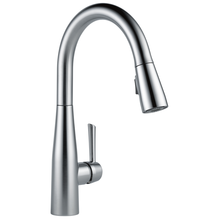 Delta Essa 9113 Single Handle Pull-Down Kitchen Faucet, arctic stainless