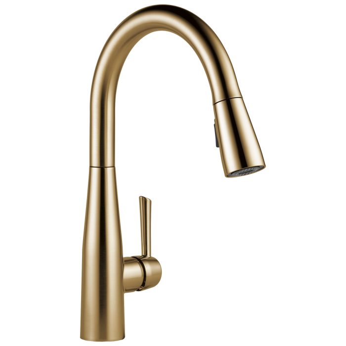 Delta Essa 9113 Single Handle Pull-Down Kitchen Faucet, champagne bronze