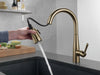 Delta Essa 9113 Single Handle Pull-Down Kitchen Faucet, champagne bronze - view 4