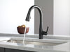 Delta Essa 9113 Single Handle Pull-Down Kitchen Faucet, matte black - view 5
