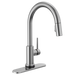 Delta Trinsic 9159T Single Handle Pull-Down Kitchen Faucet with TouchTouch 2O Technology, arctic stainless - view 3
