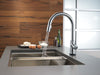 Delta Trinsic 9159T Single Handle Pull-Down Kitchen Faucet with TouchTouch 2O Technology, arctic stainless - view 5
