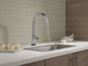 Delta Trinsic 9159T Single Handle Pull-Down Kitchen Faucet with TouchTouch 2O Technology, chrome - view 5