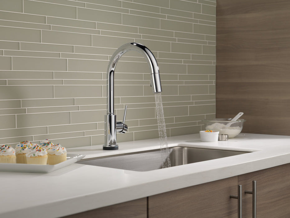 Delta Trinsic 9159T Single Handle Pull-Down Kitchen Faucet with TouchTouch 2O Technology, chrome - view 5