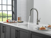 Delta Trinsic 9159TL TouchTouch 2O Technology Kitchen Faucet with Touchless Technology, black stainless - view 5
