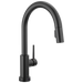 Delta Trinsic 9159TL TouchTouch 2O Technology Kitchen Faucet with Touchless Technology, matte black