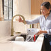 Delta Trinsic 9159TLV VoiceIQ Kitchen Faucet with TouchTouch 2O Technology with Touchless Technology, champagne bronze -...