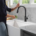 Delta Trinsic 9159TLV VoiceIQ Kitchen Faucet with TouchTouch 2O Technology with Touchless Technology, matte black - view 4