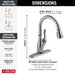 Delta Leland 9178TL TouchTouch 2O Technology Kitchen Faucet with Touchless Technology, arctic stainless - view 2