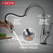 Delta Leland 9178TL TouchTouch 2O Technology Kitchen Faucet with Touchless Technology, arctic stainless - view 4