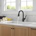 Delta Leland 9178TL TouchTouch 2O Technology Kitchen Faucet with Touchless Technology, matte black - view 4