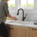 Delta Leland 9178TL TouchTouch 2O Technology Kitchen Faucet with Touchless Technology, matte black - view 5
