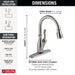 Delta Leland 9178TL TouchTouch 2O Technology Kitchen Faucet with Touchless Technology, spotshield stainless - view 2