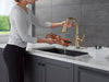 Delta Coranto 9179TL TouchTouch 2O Technology Kitchen Faucet with Touchless Technology, champagne bronze - view 5