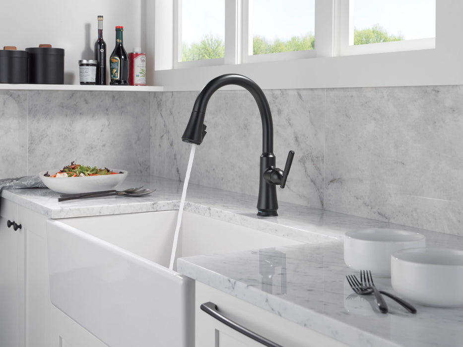 Delta Coranto 9179TL TouchTouch 2O Technology Kitchen Faucet with Touchless Technology, matte black - view 3