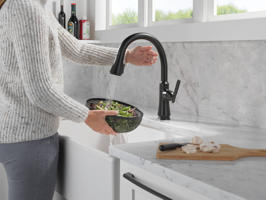 Delta Coranto 9179TL TouchTouch 2O Technology Kitchen Faucet with Touchless Technology, matte black - view 5