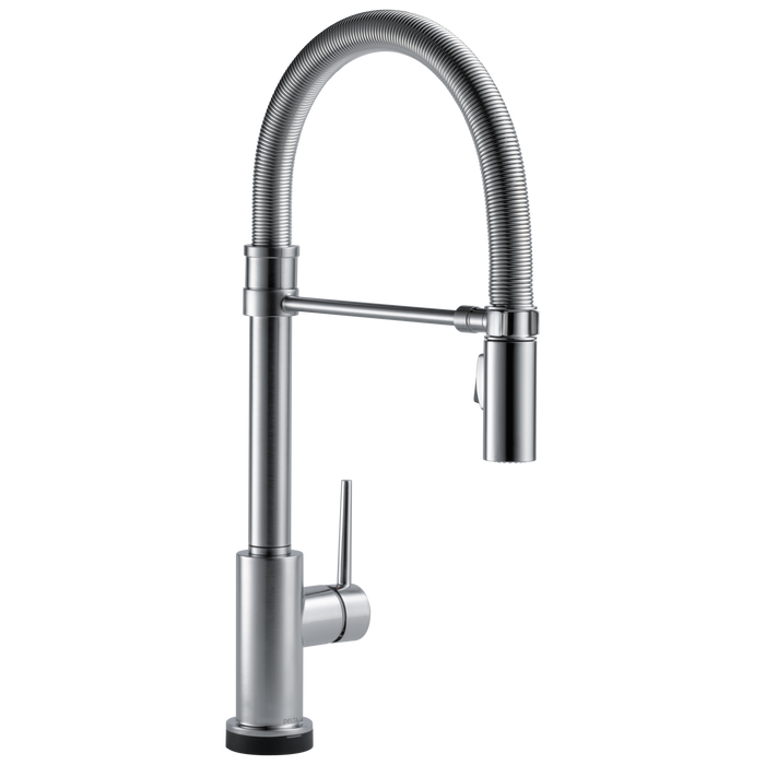 Delta Trinsic 9659T Single-Handle Pull-Down Spring Kitchen Faucet with TouchTouch 2O Technology, arctic stainless