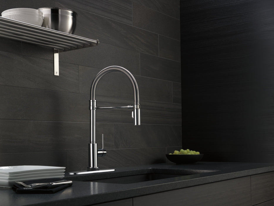 Delta Trinsic 9659T Single-Handle Pull-Down Spring Kitchen Faucet with TouchTouch 2O Technology, chrome - view 5