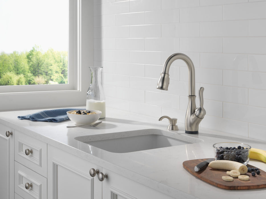 Delta Leland 9678TL Touch2O Bar / Prep Faucet with Touchless Technology, spotshield stainless - view 5