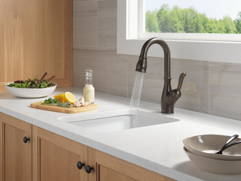 Delta Leland 9678TL Touch2O Bar / Prep Faucet with Touchless Technology, venetian bronze - view 3