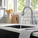Delta Leland 978 Single Handle Pull-Down Kitchen Faucet, arctic stainless - view 3
