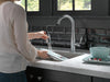 Delta Essa 9913 Single Handle Pull-Down Bar / Prep Faucet, arctic stainless - view 4