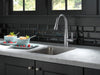 Delta Essa 9913 Single Handle Pull-Down Bar / Prep Faucet, arctic stainless - view 5