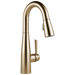 Delta Essa 9913 Single Handle Pull-Down Bar / Prep Faucet, champagne bronze