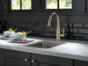 Delta Essa 9913 Single Handle Pull-Down Bar / Prep Faucet, champagne bronze - view 2