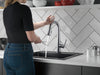 Delta Essa 9913T Single Handle Pull-Down Bar / Prep Faucet with TouchTouch 2O Technology, arctic stainless - view 5