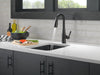 Delta Essa 9913T Single Handle Pull-Down Bar / Prep Faucet with TouchTouch 2O Technology, matte black - view 3