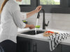 Delta Essa 9913T Single Handle Pull-Down Bar / Prep Faucet with TouchTouch 2O Technology, matte black - view 5