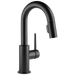 Delta Trinsic 9959 Single Handle Pull-Down Bar / Prep Faucet, matte black