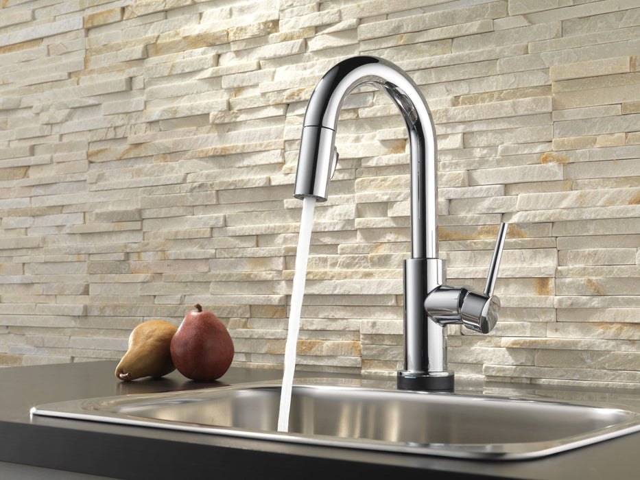 Delta Trinsic 9959T Single Handle Pull-Down Bar / Prep Faucet with TouchTouch 2O Technology, chrome - view 4