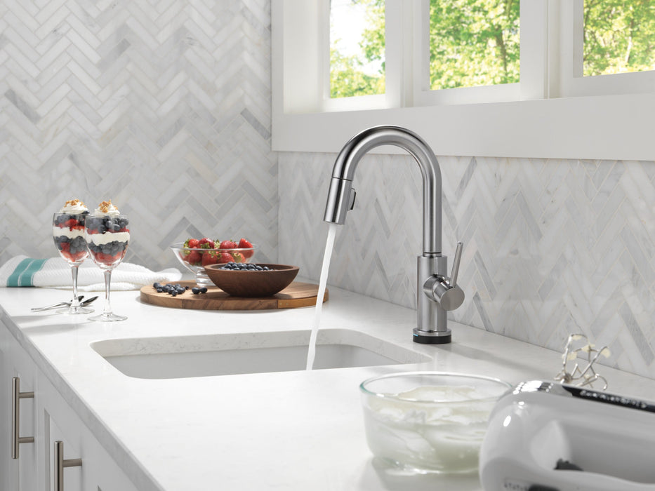 Delta Trinsic 9959TL Touch2O Bar / Prep Faucet with Touchless Technology, arctic stainless - view 4