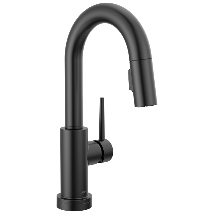 Delta Trinsic 9959TL Touch2O Bar / Prep Faucet with Touchless Technology, matte black
