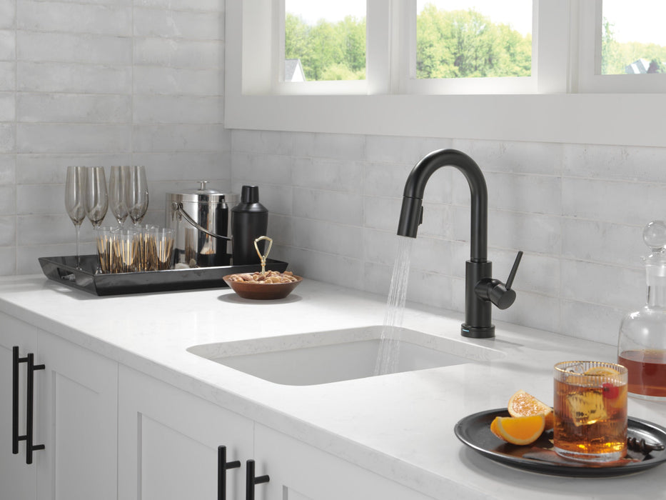 Delta Trinsic 9959TL Touch2O Bar / Prep Faucet with Touchless Technology, matte black - view 3