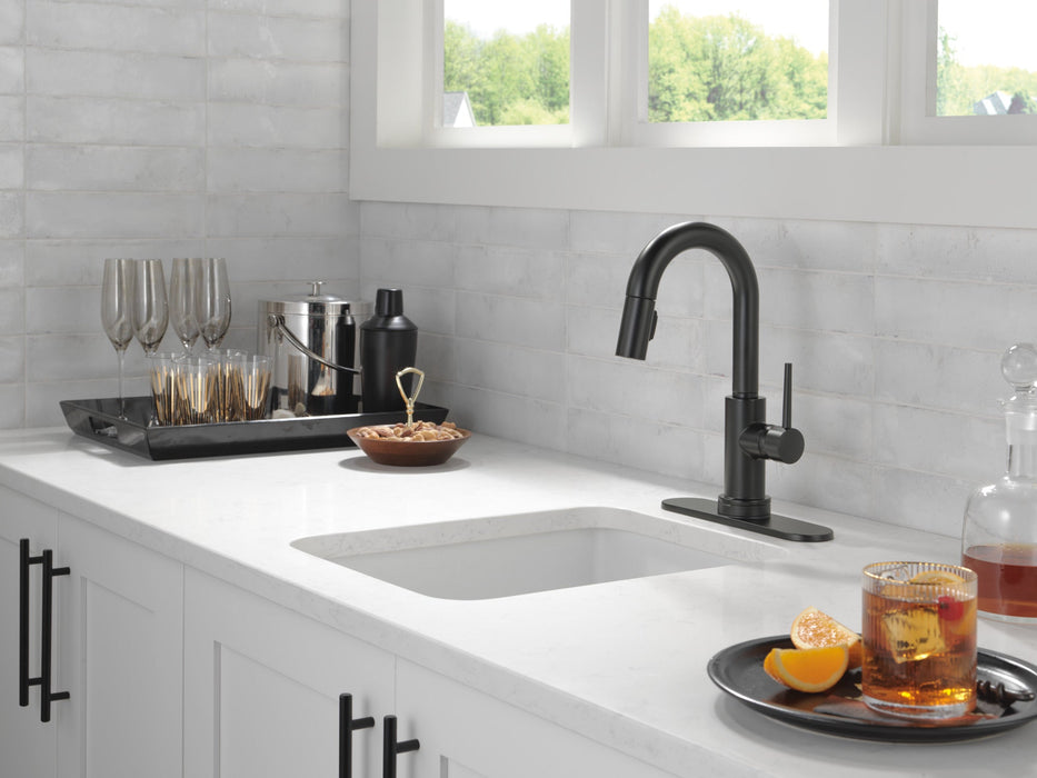 Delta Trinsic 9959TL Touch2O Bar / Prep Faucet with Touchless Technology, matte black - view 5