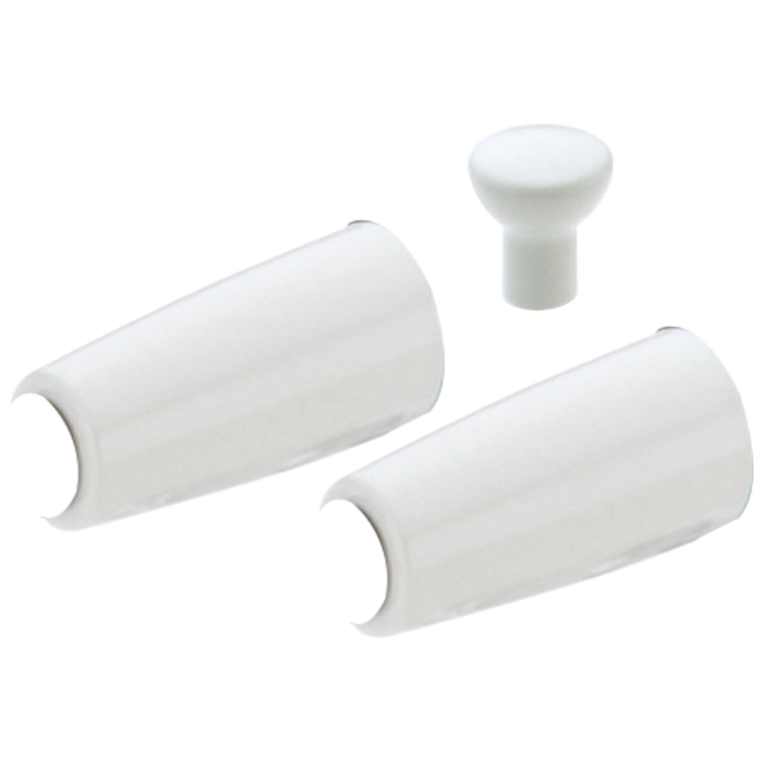 Delta Innovations A22WH Metal Lever Handle Accent Set, white