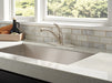 Delta Foundations B1310LF Single Handle Kitchen Faucet, stainless - view 2