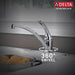 Delta Foundations B4410LF Single Handle Kitchen Faucet with Spray, chrome - view 5